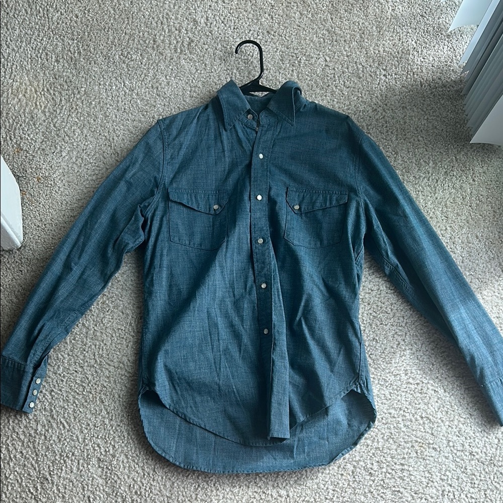 Levi's Denim Blue Button-Up Shirt